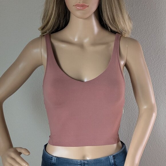 Lululemon Tank Top Women's Size 2 Pink Chai Align Crop Athleisure Sporty Yoga - Picture 3 of 11